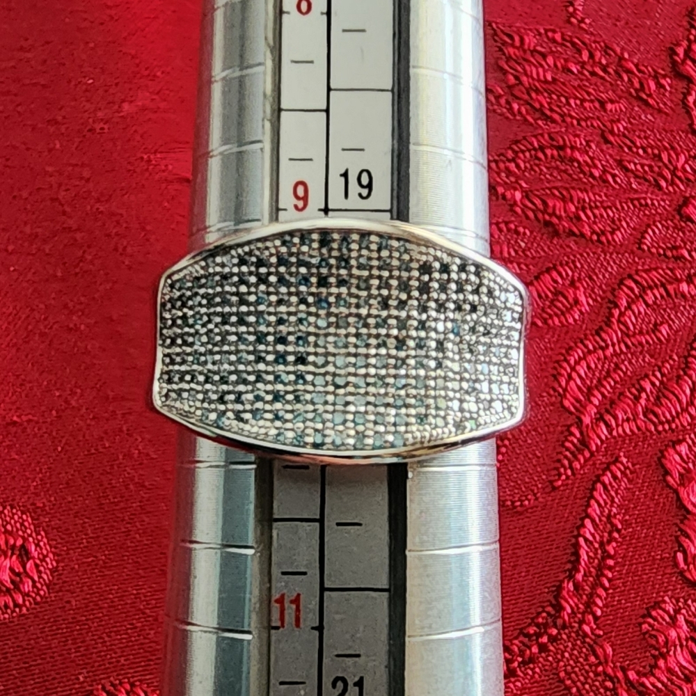 Real diamonds sterling ring